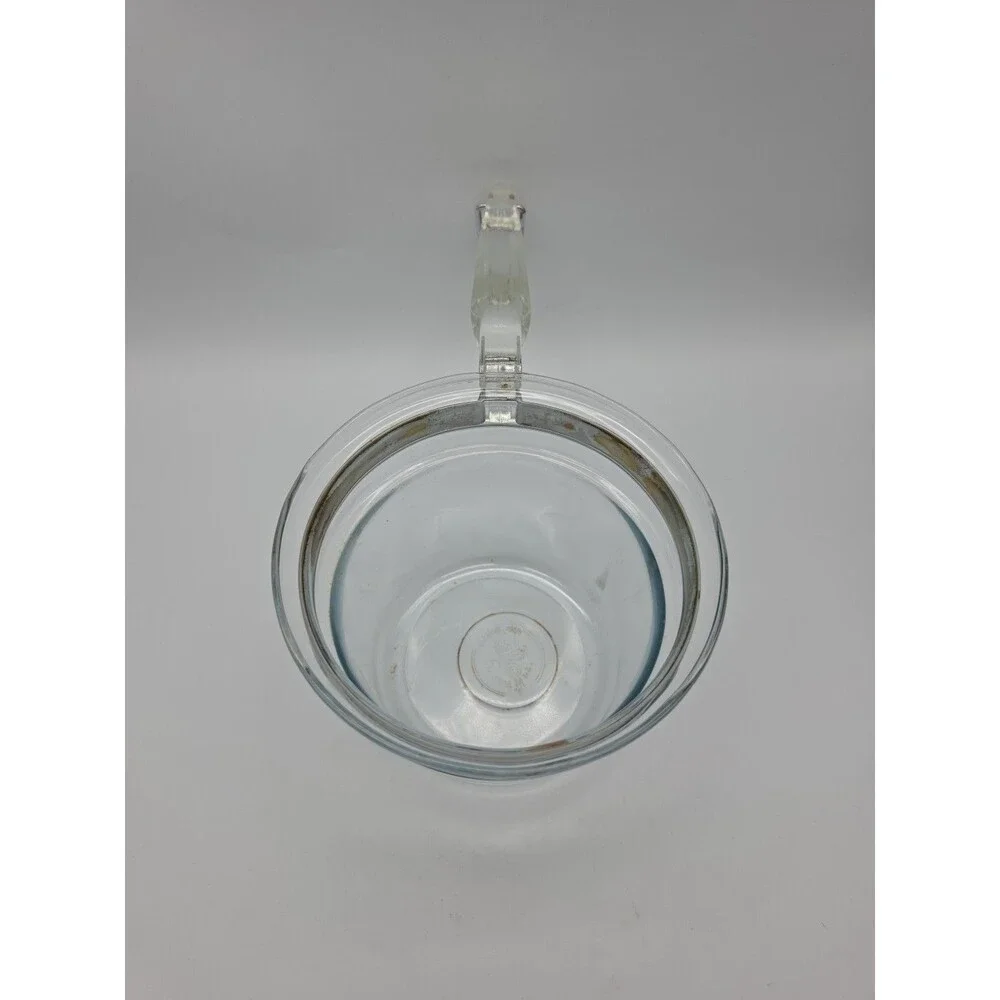 Pyrex Flameware 6283L 1.5 Quart Clear Glass Pot Saucepan with Lid Vintage MCM - Picture 5 of 10